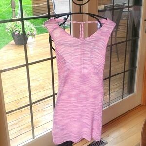 C+D+M Fitted‎ Knitted Halter Top Soft Pinks Sz. S Dress